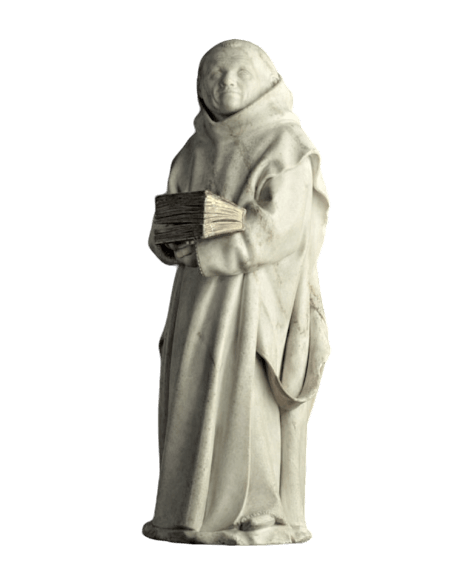 Estatua de Llorón n°9 (Cartujo) por Claus Suter - Tumba de Felipe el Atrevido Estatua de Llorón n°9 (Cartujo) por Claus Suter - Tumba de Felipe el Atrevido