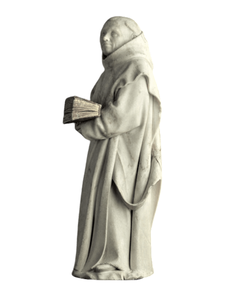 Statue of a mourner of Dijon known as No. 9 by Claus Suter - Tomb of Philip the Bold