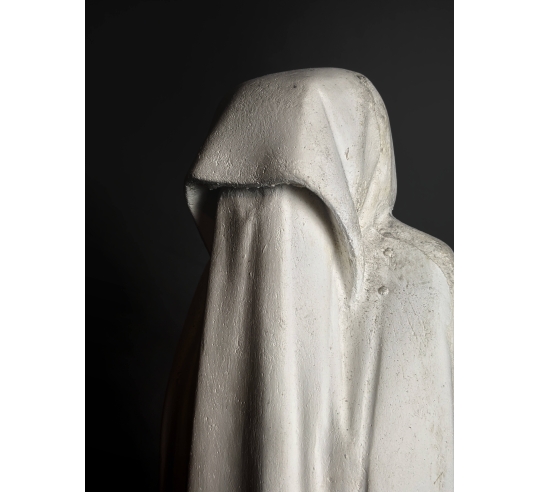 Statue of Mourner veiled, hiding his face by Jean de Cambrai