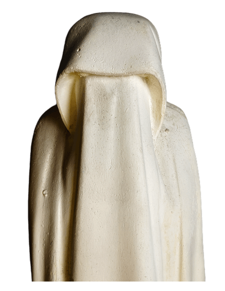 Statue of Mourner veiled, hiding his face by Jean de Cambrai