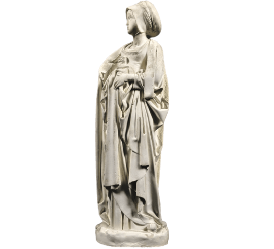 Statue of Mourner, young mourning courtesan