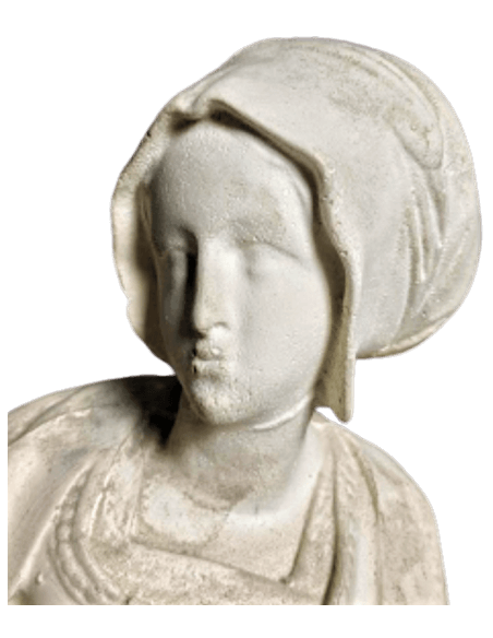 Statue de Pleurant, jeune courtisane en deuil Statue de Pleurant, jeune courtisane en deuil