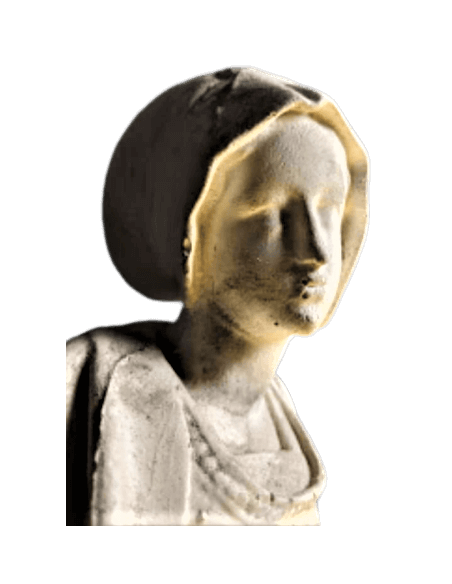 Statue de Pleurant, jeune courtisane en deuil Statue de Pleurant, jeune courtisane en deuil