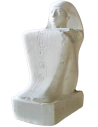 Statue cube du scribe assis Paari