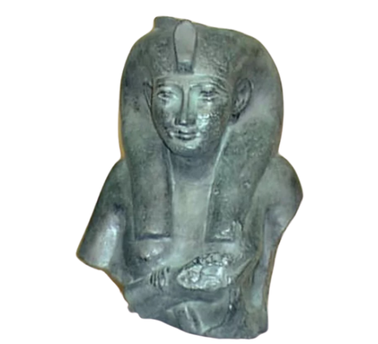 Busto de Chepenoupet II representada en los rasgos de la diosa Isis