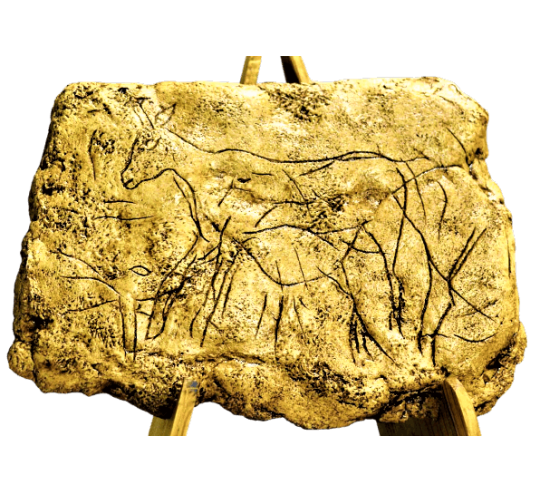 Engraved deer - cave of Pergouset