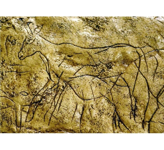 Engraved deer - cave of Pergouset
