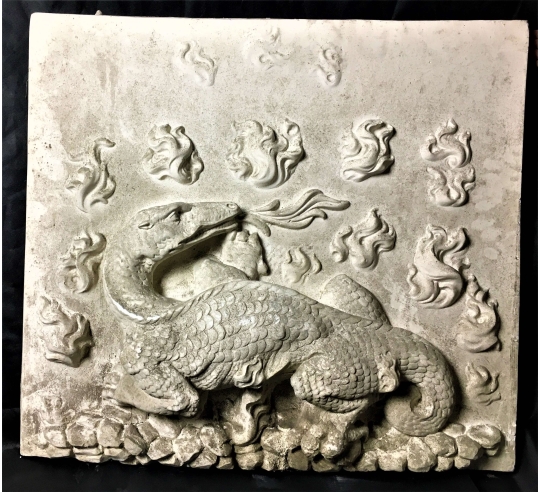 Bajorrelieve de la salamandra, emblema de Francisco I, Castillo real de blois