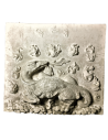 Bajorrelieve de la salamandra, emblema de Francisco I, Castillo real de blois