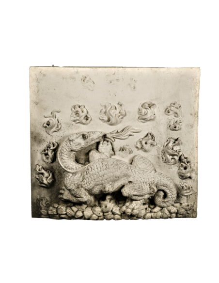 Bajorrelieve de la salamandra, emblema de Francisco I, Castillo real de blois