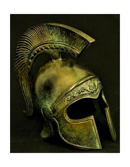 Casco antiguo ateniense en bronce Casco antiguo ateniense en bronce