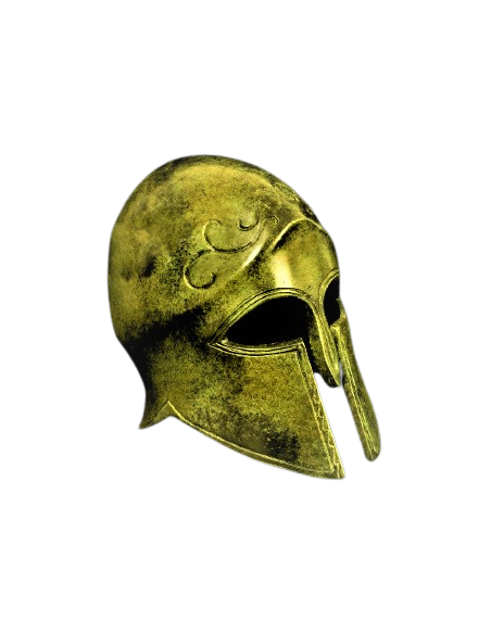 Casco corintio antiguo en bronce
