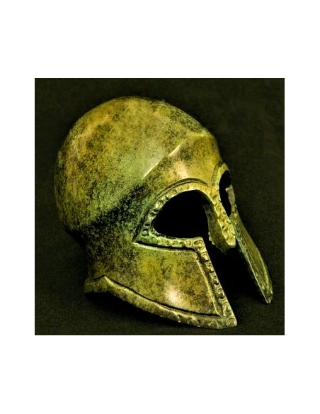 Casco corintio antiguo en bronce Casco corintio antiguo en bronce