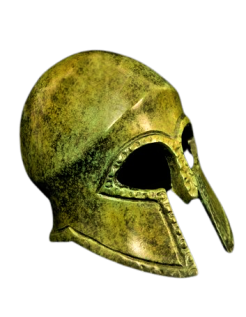 Casco corintio antiguo en bronce