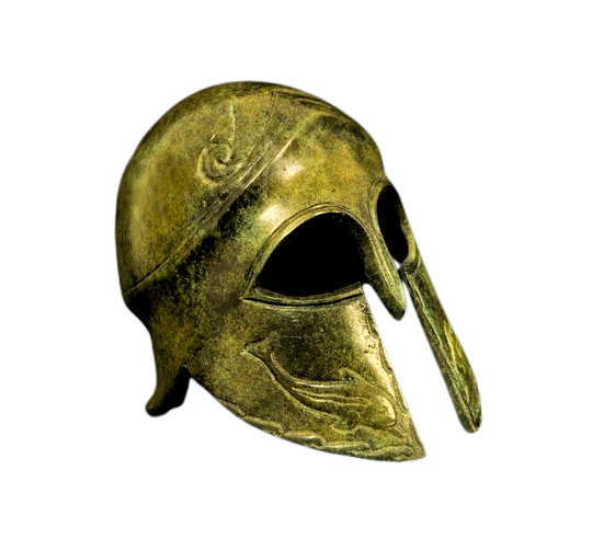 Ancient Corinthian Helmet in bronze