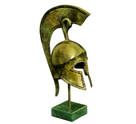 Casque grec antique en bronze