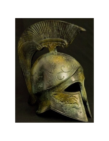 Yelmo corintio antiguo en bronce