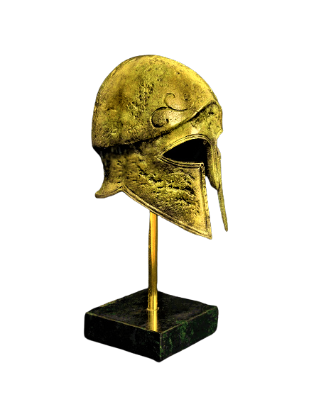 Yelmo corintio antiguo en bronce