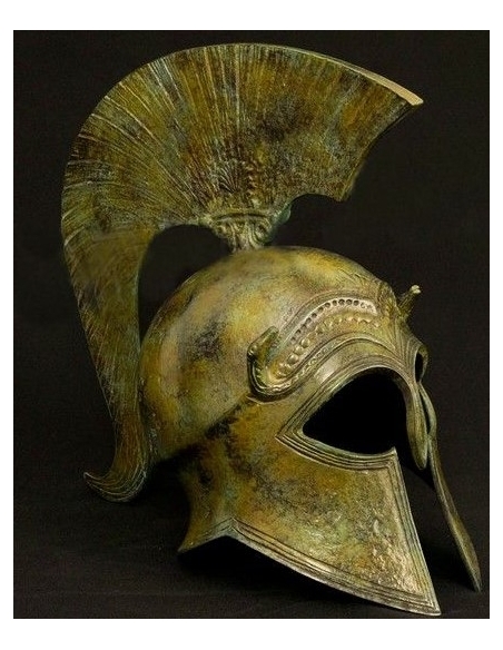Yelmo corintio antiguo en bronce Yelmo corintio antiguo en bronce