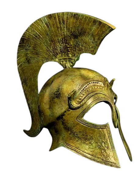 Yelmo corintio antiguo en bronce Yelmo corintio antiguo en bronce