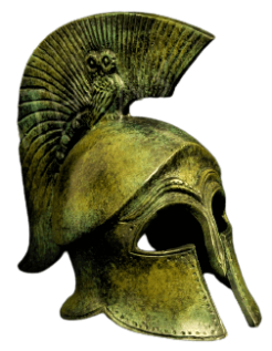 Yelmo antiguo corintio de bronce