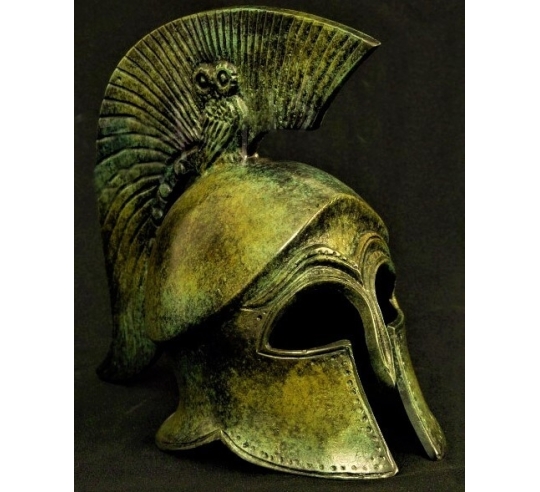 Corinthian Greek helmet in bronze