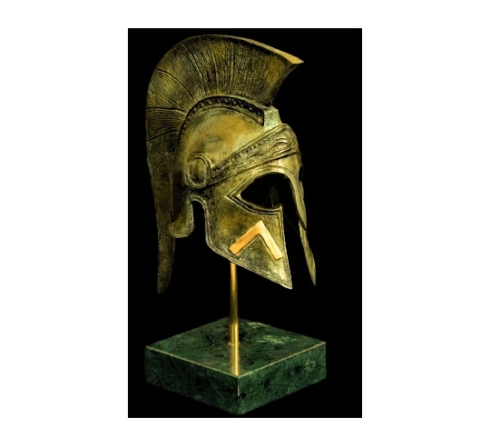 Bronze Corinthian helmet inspired by King Leonidas of Sparta