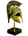 Bronze Corinthian helmet with dolphins symbol