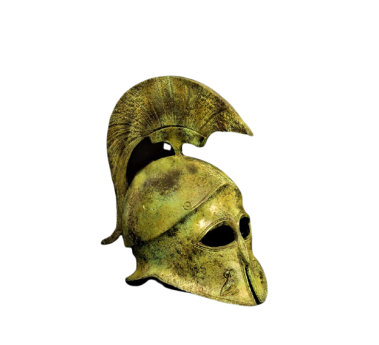 Athenian helmet in bronze