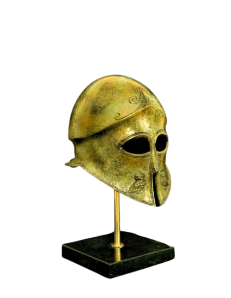 Athenian hoplite helmet in bronze