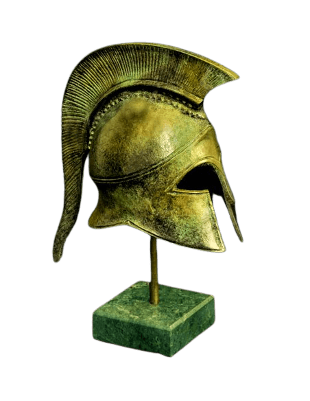 Yelmo espartano en bronce inspirado de la Grecia antigua