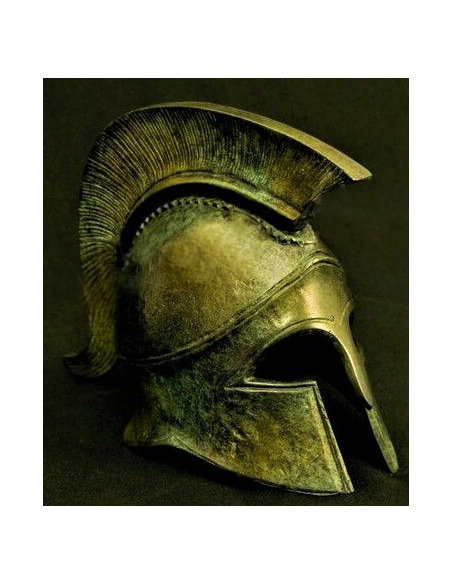 Spartan helmet in bronze inspired by ancient Greece Spartan helmet in bronze inspired by ancient Greece