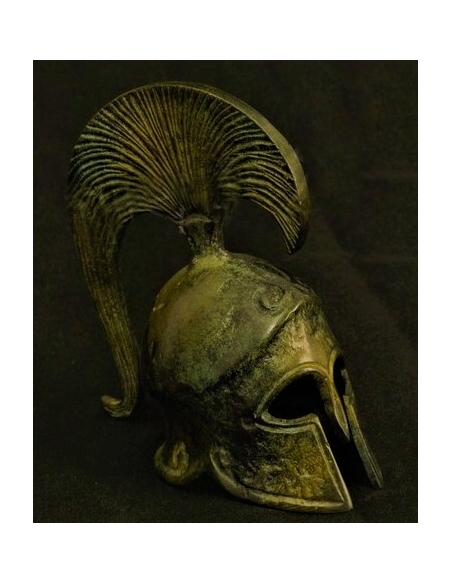 Casque spartiate en bronze inspiré de la Grèce antique Casque spartiate en bronze inspiré de la Grèce antique