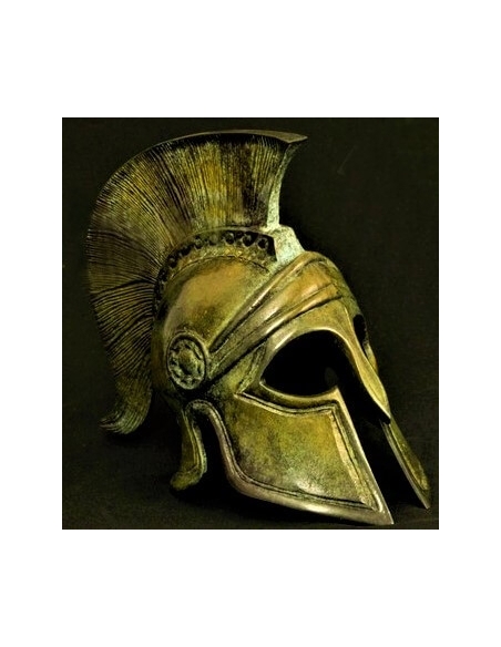 Spartan helmet in bronze Spartan helmet in bronze