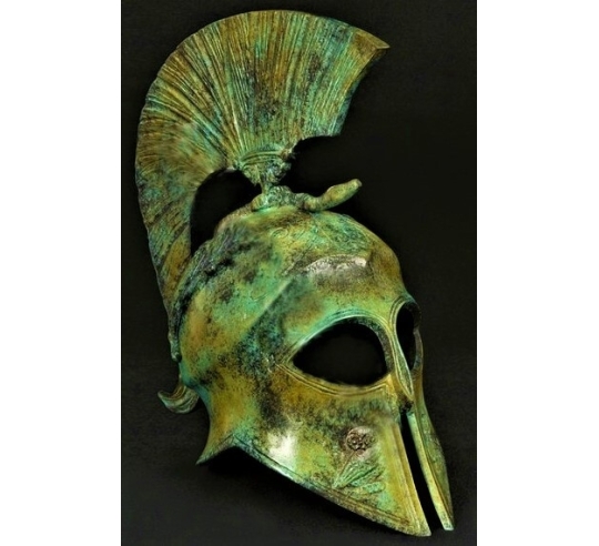 Yelmo de la diosa Atenea en bronce