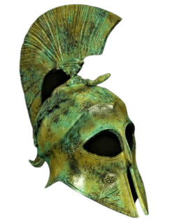 Yelmo de la diosa Atenea en bronce