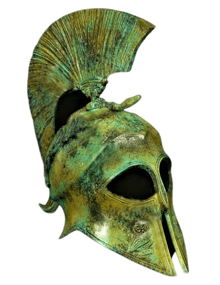 Casque de la déesse Athena en bronze Casque de la déesse Athena en bronze