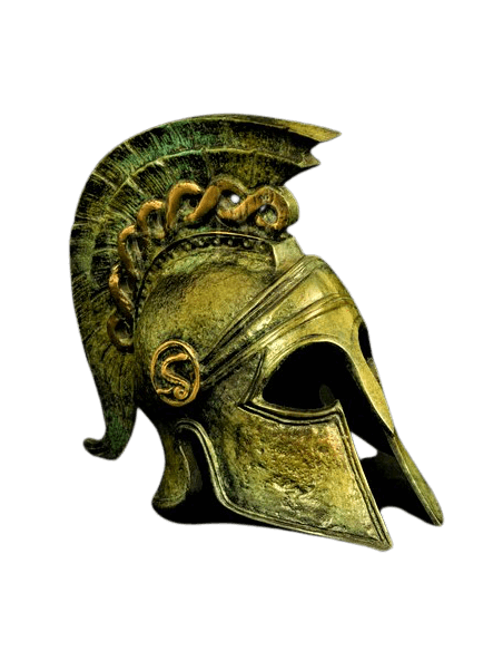 Casque spartiate en bronze Casque spartiate en bronze