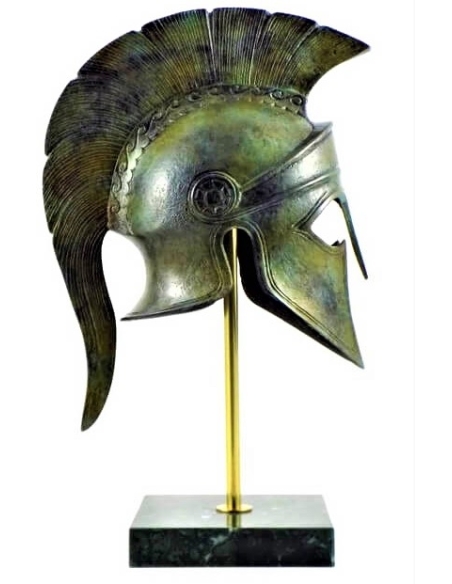 Casque spartiate en bronze Casque spartiate en bronze