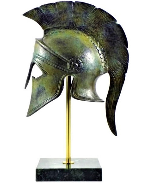 Casque spartiate en bronze Casque spartiate en bronze