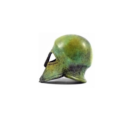 Casque corinthien antique en bronze