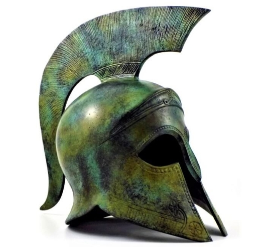 Large Corinthian helmet in bronze