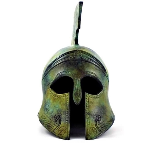 Grand casque corinthien en bronze