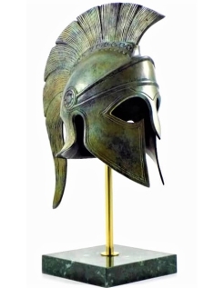 Casque spartiate en bronze