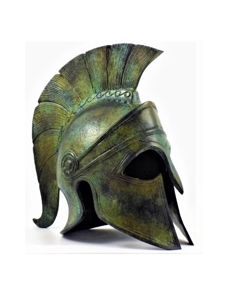 Spartan helmet in bronze Spartan helmet in bronze