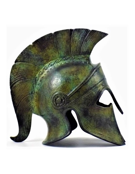 Spartan helmet in bronze Spartan helmet in bronze