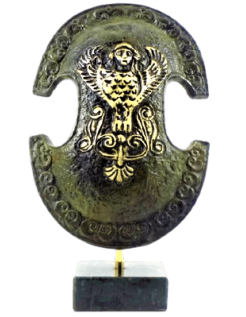 Boeotian Shield in bronze (with Harpy)
