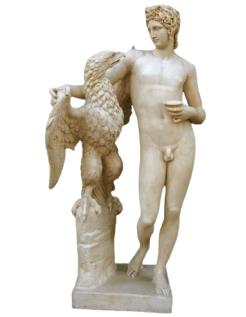 Zeus and Ganymede by Jose Alvarez Cubero - life-size statue