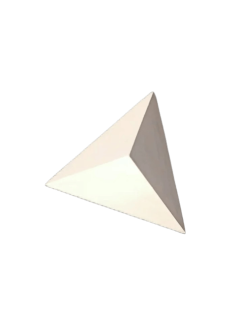 Tetrahedron 3D geometric sculpture