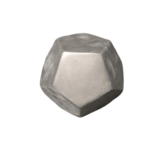 Dodecahedron 3D geometric sculpture